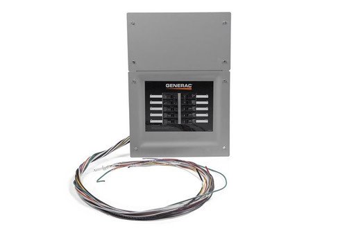 Generac RXG10EZA1W 50A 1ph-120/240V Nema 1 Pre-wired Automatic Transfer Switch with 10-circuit Load Center